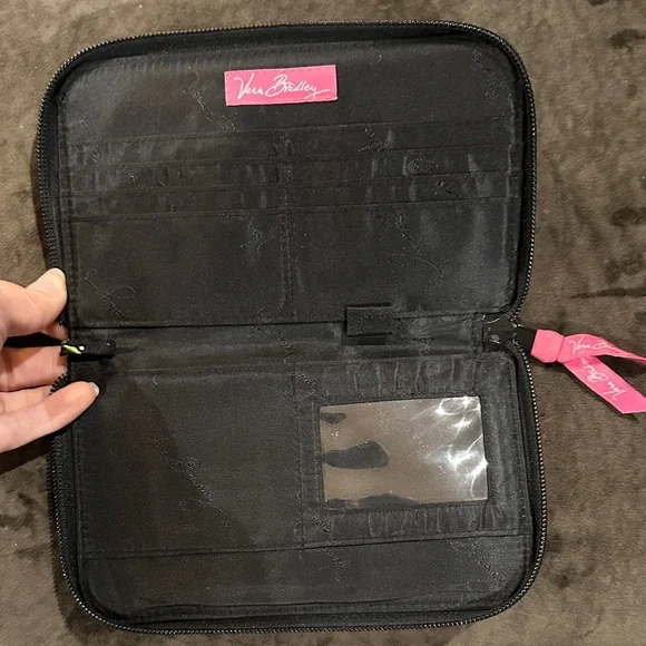 Vera Bradley Black Quilted Wallet - Picture 3 of 8